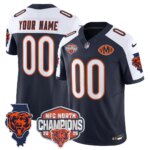 D'Andre Swift #0 Chicago Bears CHI 2025 NFC North Champions Patch Jersey V2 - All Stitched