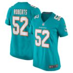 Elandon Roberts Miami Dolphins  Women's Game Player Jersey - Aqua
