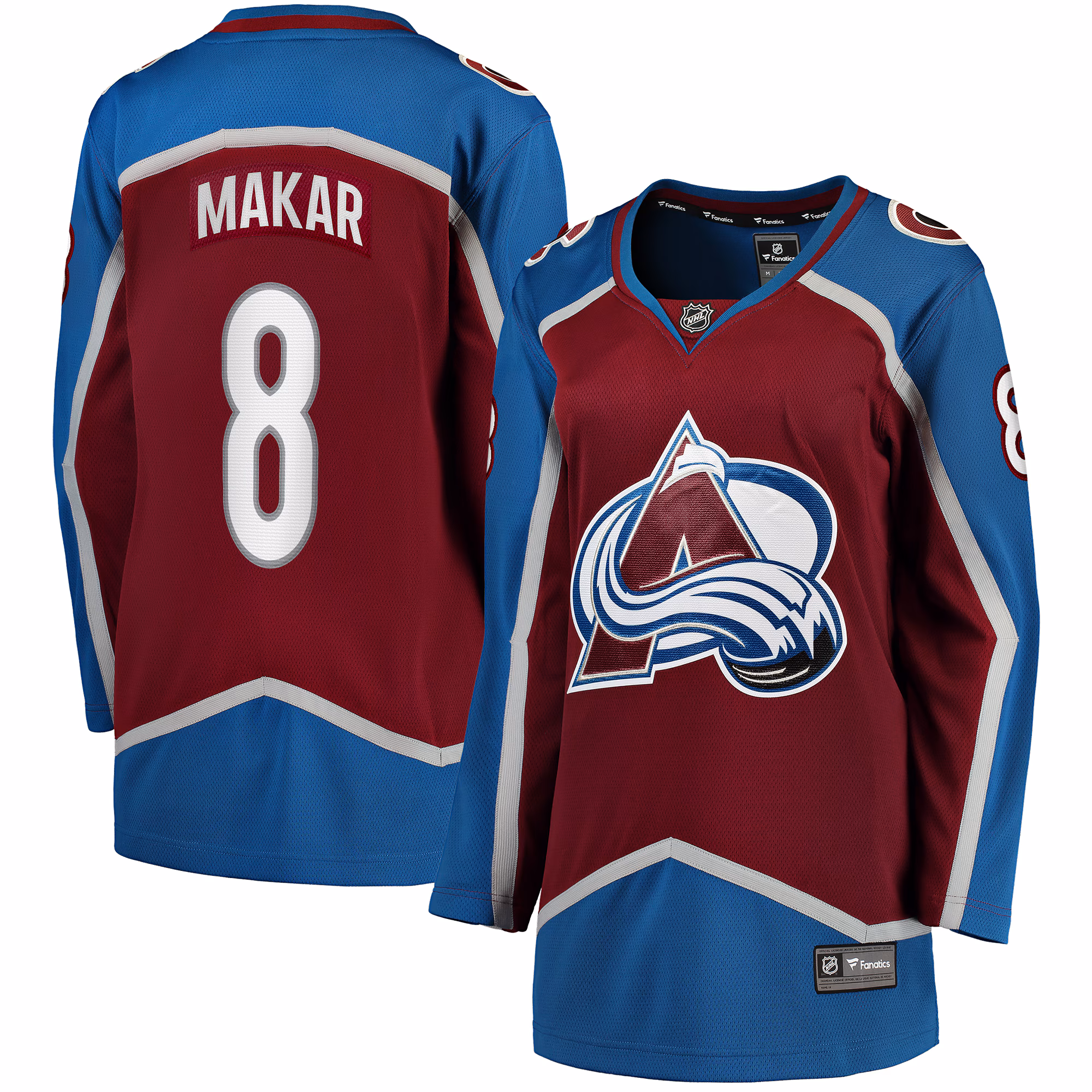 Cale Makar #8 Colorado Avalanche Fanatics Women's Home Breakaway Player Jersey - Maroon