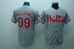 Mitchell And Ness Philadelphia Phillies #99 Mitch Williams Stitched Grey Throwback Jersey