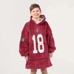 Kid 18 Alabama Football Unisex Blanket Hoodie