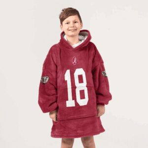 Kid 18 Alabama Football Unisex Blanket Hoodie