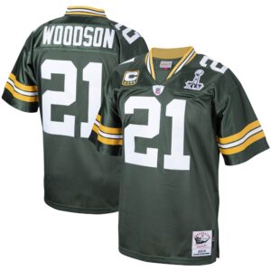 Charles Woodson Green Bay Packers  2010 Authentic Throwback Retired Player Jersey - Green