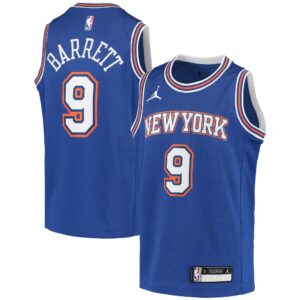 RJ Barrett New York Knicks  Youth 2020/21 Swingman Player Jersey - Statement Edition - Blue