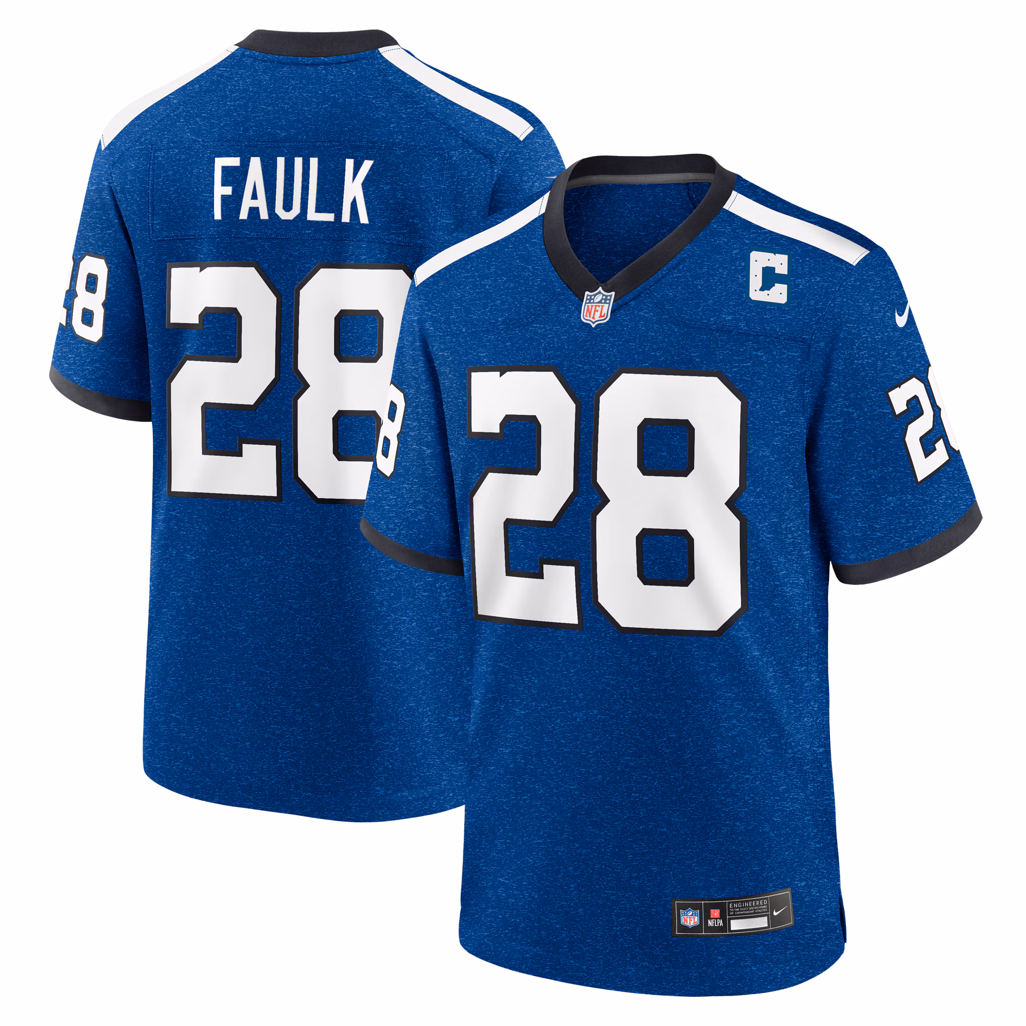 Marshall Faulk Indianapolis Colts Indiana Nights Alternate Game Jersey - Royal