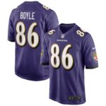 Nick Boyle Baltimore Ravens  Game Player Jersey - Purple