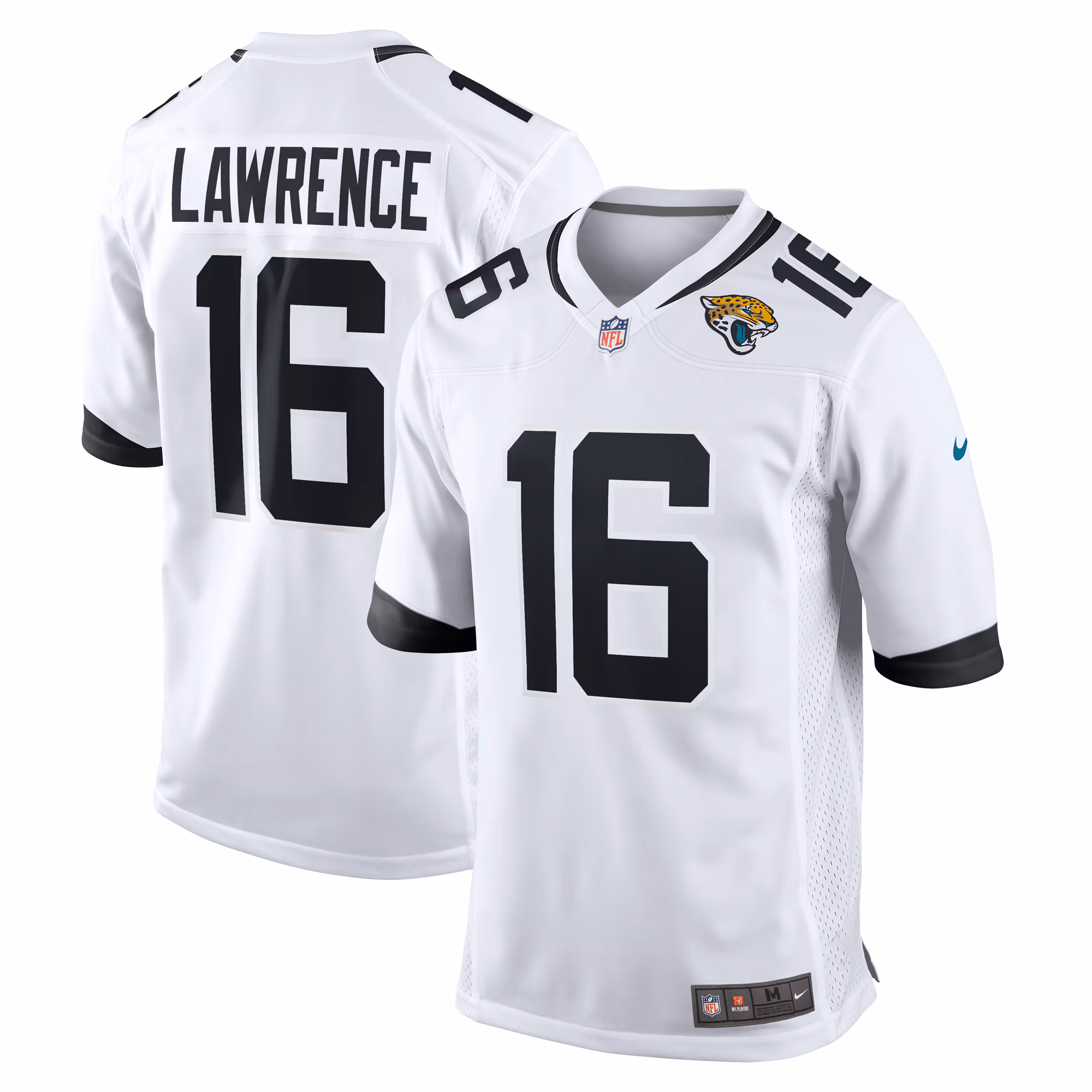 Trevor Lawrence #16 Jacksonville Jaguars White Game Jersey - White