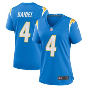Chase Daniel Los Angeles Chargers  Women's Game Jersey - Powder Blue