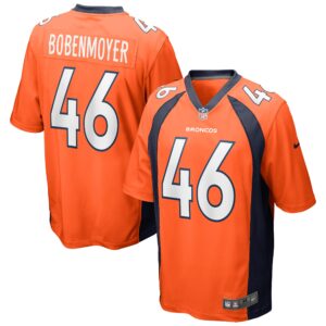 Jacob Bobenmoyer Denver Broncos  Game Jersey - Orange