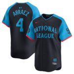 Men's National League #4 Luis Arraez  Navy 2024 All-Star Game Cool Base Jersey
