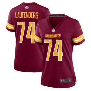 Nolan Laufenberg Washington Commanders  Women's Game Jersey - Burgundy