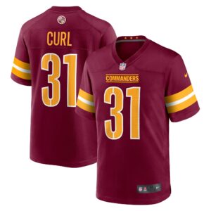Kamren Curl Washington Commanders  Player Game Jersey - Burgundy