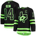 Jamie Benn Dallas Stars  Alternate Captain Patch Primegreen Authentic Pro Player Jersey - Black