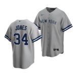 Men's New York Yankees #34 Spencer Jones 2022 Draft Jersey Gray Road