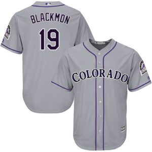 Colorado Rockies #19 Charlie Blackmon Grey New Cool Base Stitched Jersey