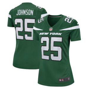 Ty Johnson New York Jets  Women's Game Jersey - Gotham Green