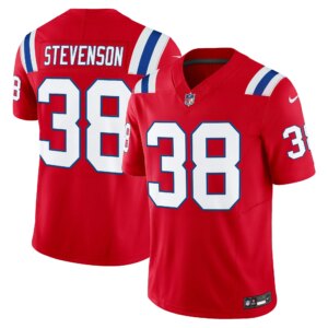 Rhamondre Stevenson #38 New England Patriots Throwback Vapor Limited Jersey - All Stitched