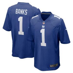Deonte Banks New York Giants  2023 Draft First Round Pick Game Jersey - Royal