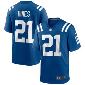 Nyheim Hines Indianapolis Colts  Game Jersey - Royal