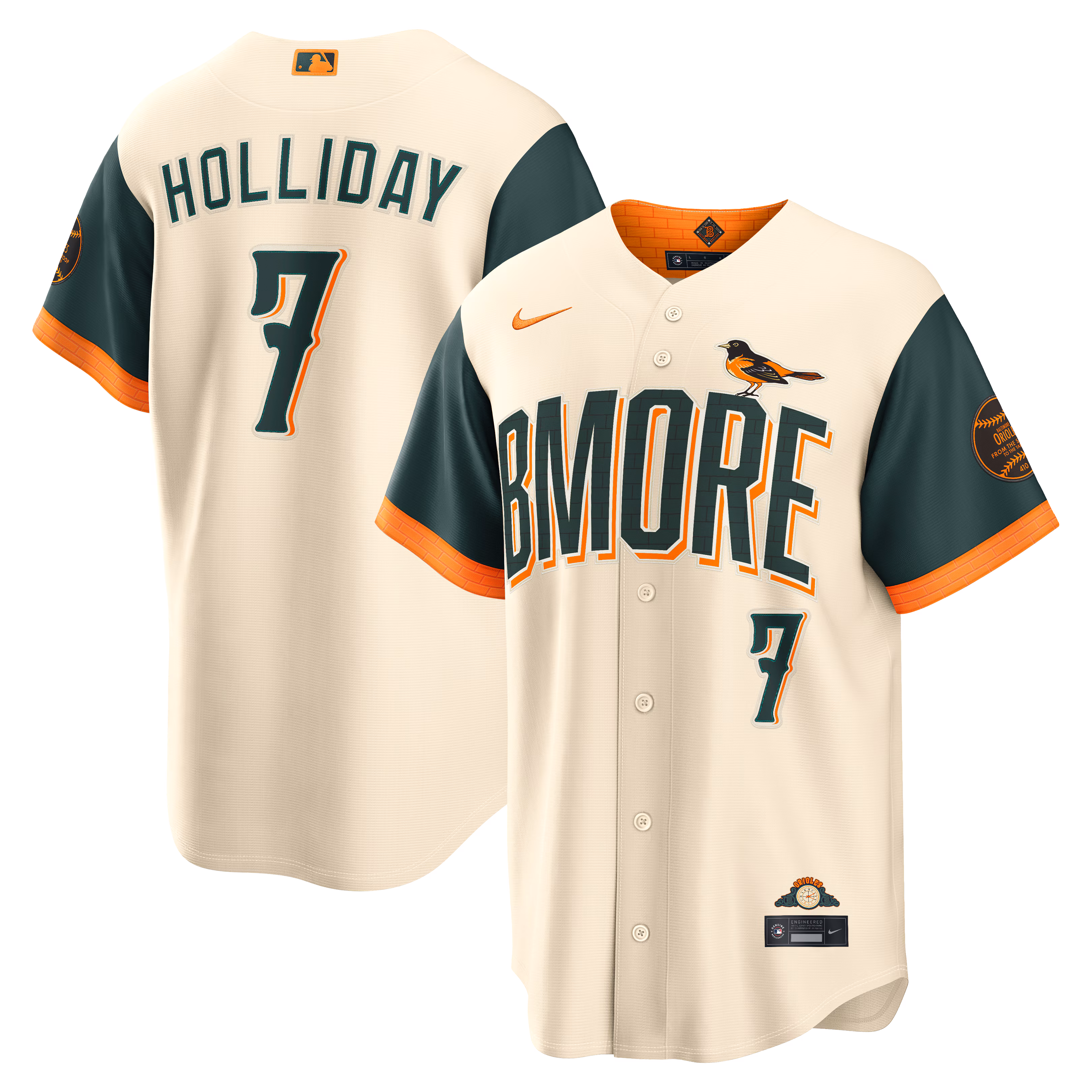 Baltimore Orioles Jackson Holliday #7 Cream 2026 City Connect Stadium Jersey