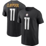 Men's Chase Claypool Black Pittsburgh Steelers - Name & Number T-Shirt