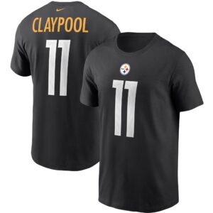 Men's Chase Claypool Black Pittsburgh Steelers - Name & Number T-Shirt