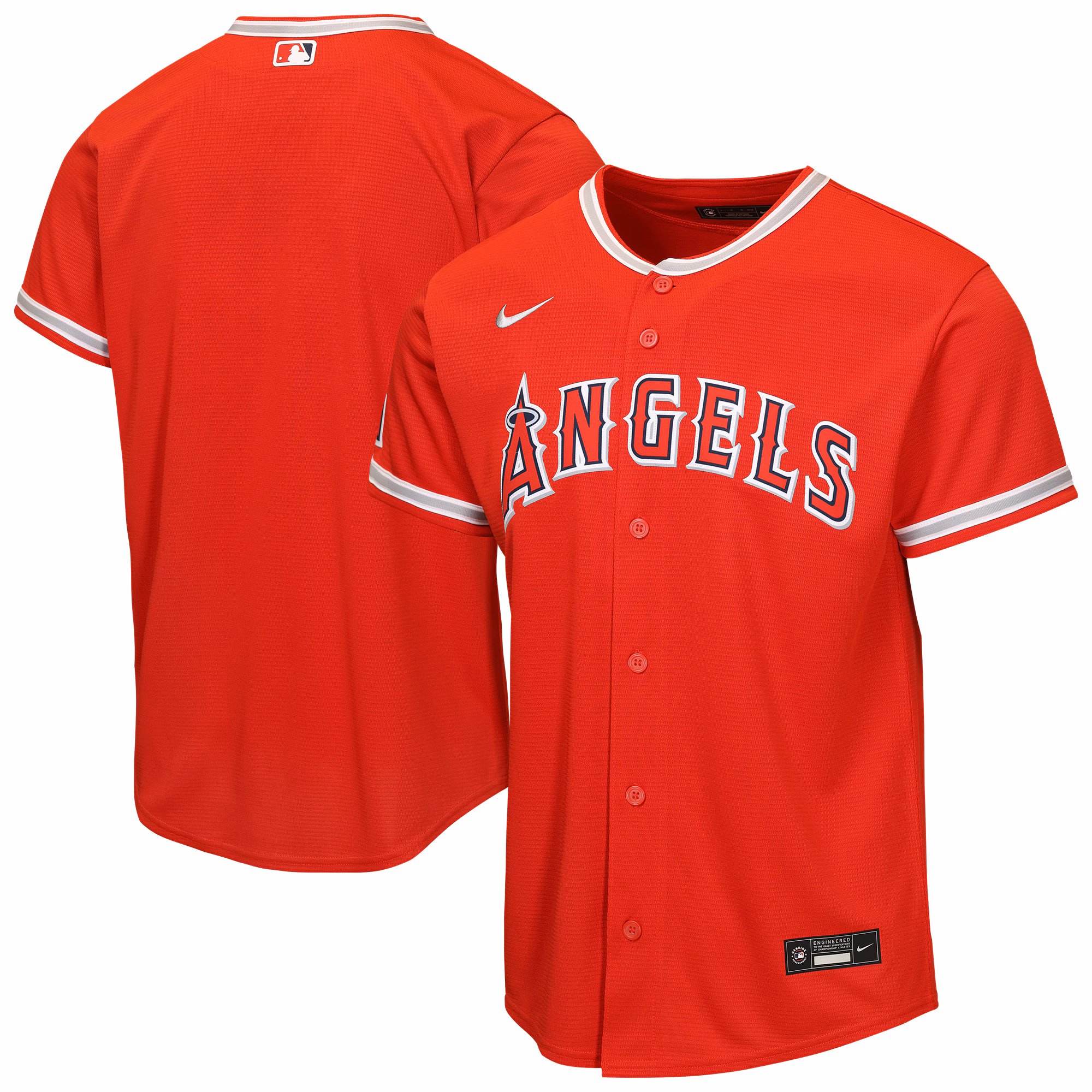 Youth Los Angeles Angels  Red Alternate Stadium Jersey