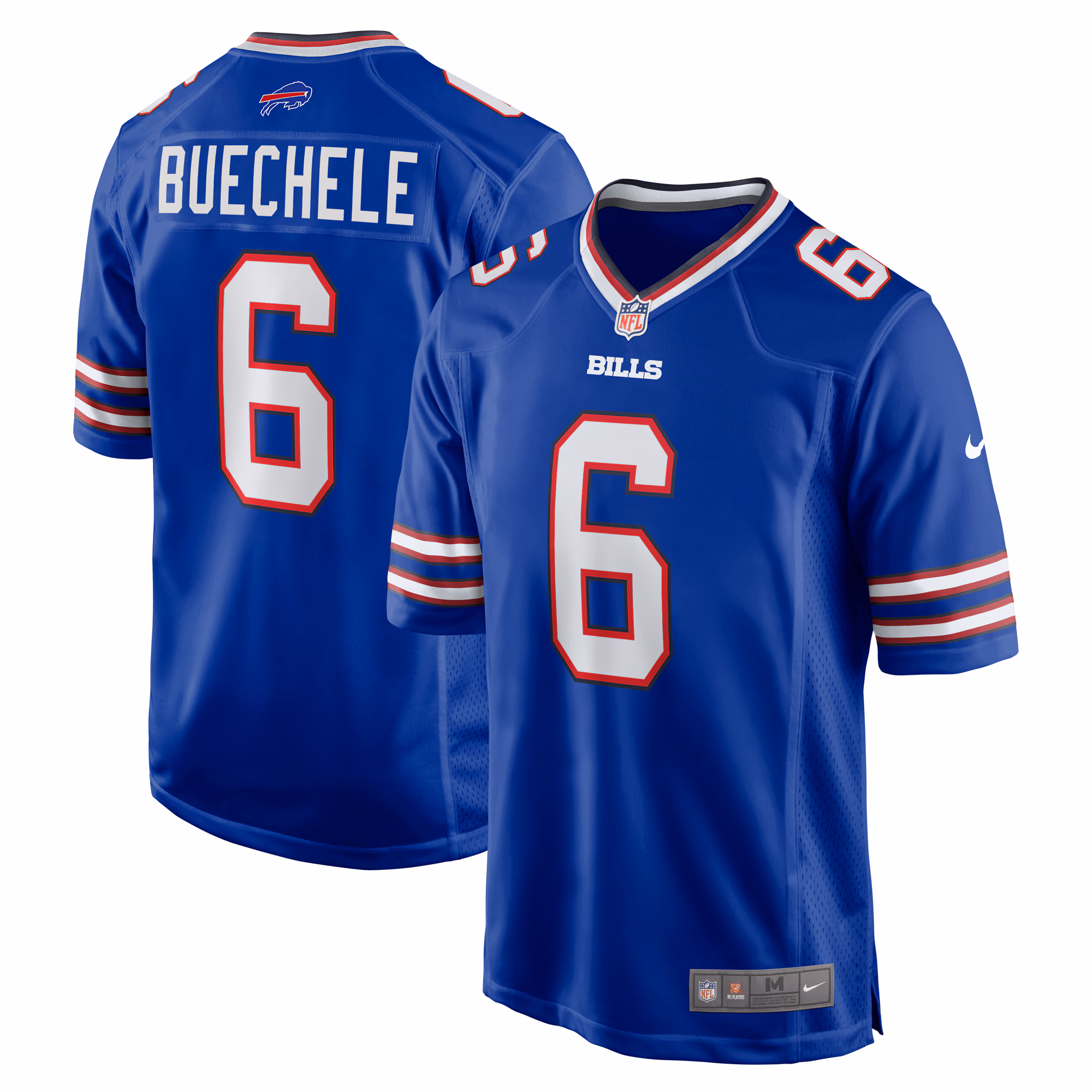 Shane Buechele Buffalo Bills Team Game Jersey -  Royal