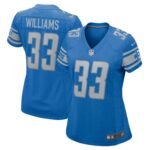 Jarren Williams Detroit Lions  Women's Home Game Player Jersey - Blue