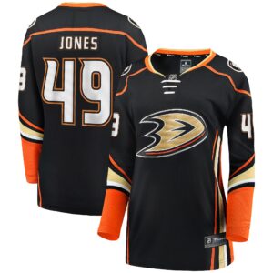 Max Jones Anaheim Ducks Women's Home Breakaway Player Jersey - Black