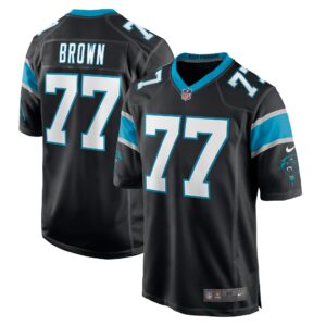 Deonte Brown Carolina Panthers  Game Player Jersey - Black