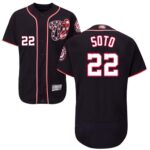 Washington Nationals #22 Juan Soto Navy Blue Flexbase Collection Stitched Jersey