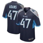 Andrew Adams Tennessee Titans  Home Game Player Jersey - Navy