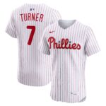 Philadelphia Phillies Trea Turner #7 White Home Elite Jersey