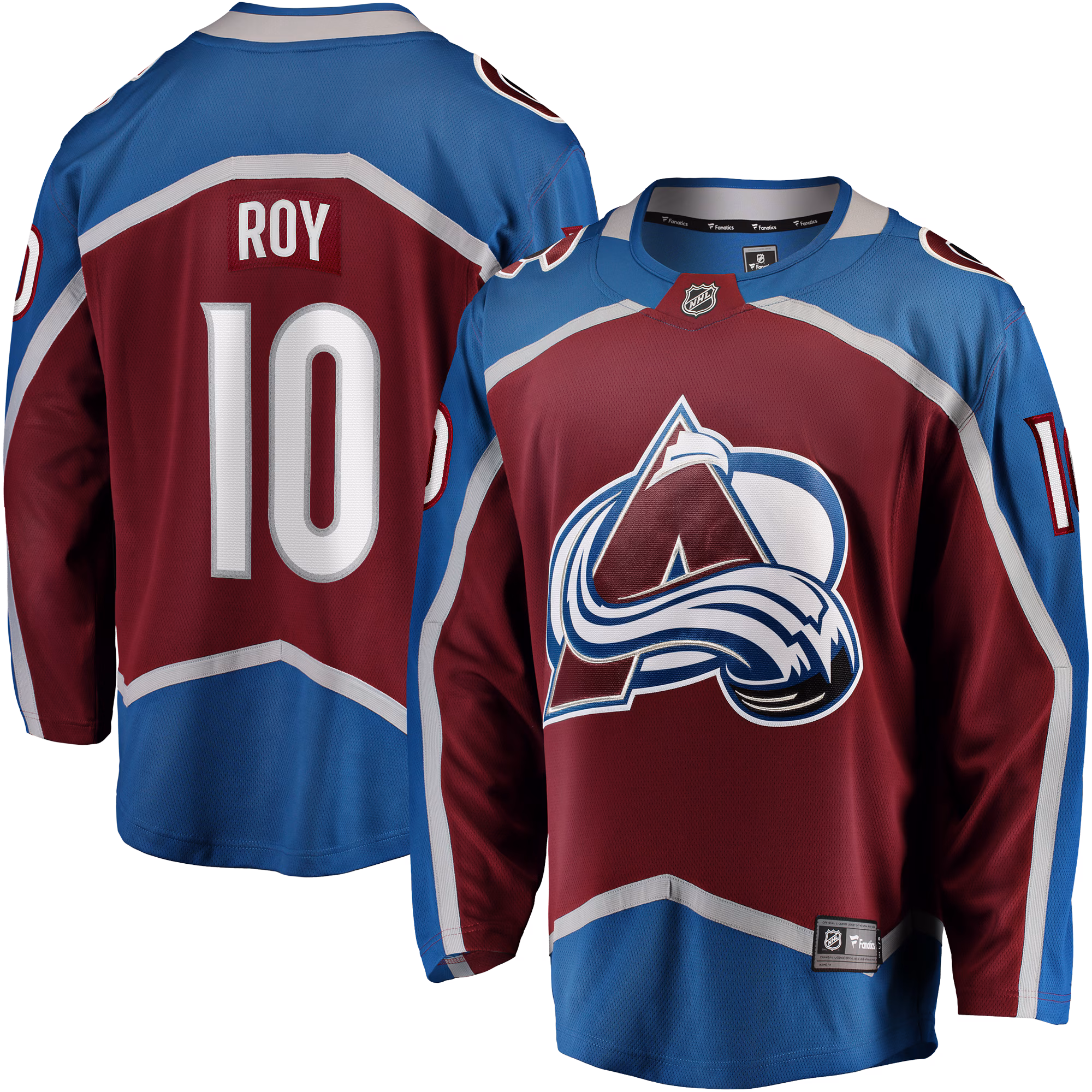 Colorado Avalanche Nicolas Roy #10 Fanatics Burgundy Home Breakaway Jersey