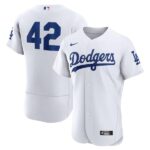 Men's Los Angeles Dodgers #42  2023 Jackie Robinson Day White Flex Base Jersey