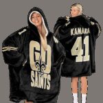 New Orleans Football Unisex Blanket Hoodie