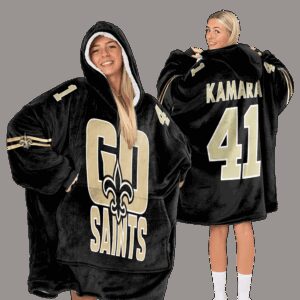 New Orleans Football Unisex Blanket Hoodie