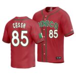 Mexico Baseball Luis Cessa 2023 World Baseball Classic Red Replica Jersey