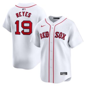 Men's Boston Red Sox Pablo Reyes  White Home Limited Player Jersey