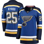 Kyrou St.Louis Blues Women's Home Breakaway Player Jersey - Blue
