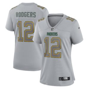 Aaron Rodgers Green Bay Packers  Women's Atmosphere Fashion Game Jersey - Gray