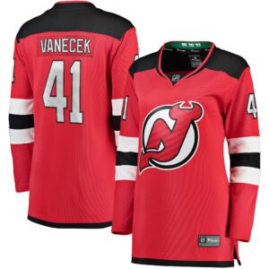 Vitek Vanecek New Jersey Devils Women's Home Breakaway Player Jersey - Red