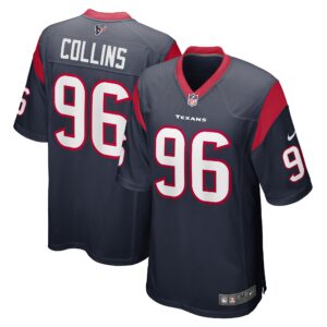Maliek Collins Houston Texans  Game Player Jersey - Navy