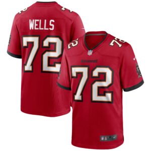 Josh Wells Tampa Bay Buccaneers  Game Jersey - Red