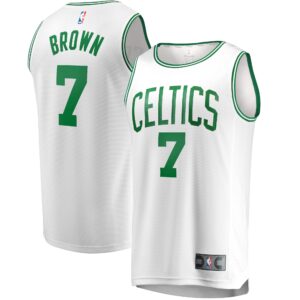 Jaylen Brown Boston Celtics  2020/21 Fast Break Replica Jersey - Association Edition - White