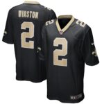 Jameis Winston New Orleans Saints  Game Jersey - Black