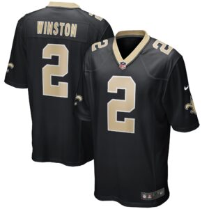 Jameis Winston New Orleans Saints  Game Jersey - Black