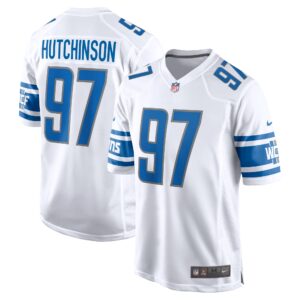 Aidan Hutchinson Detroit Lions  Player Game Jersey - White