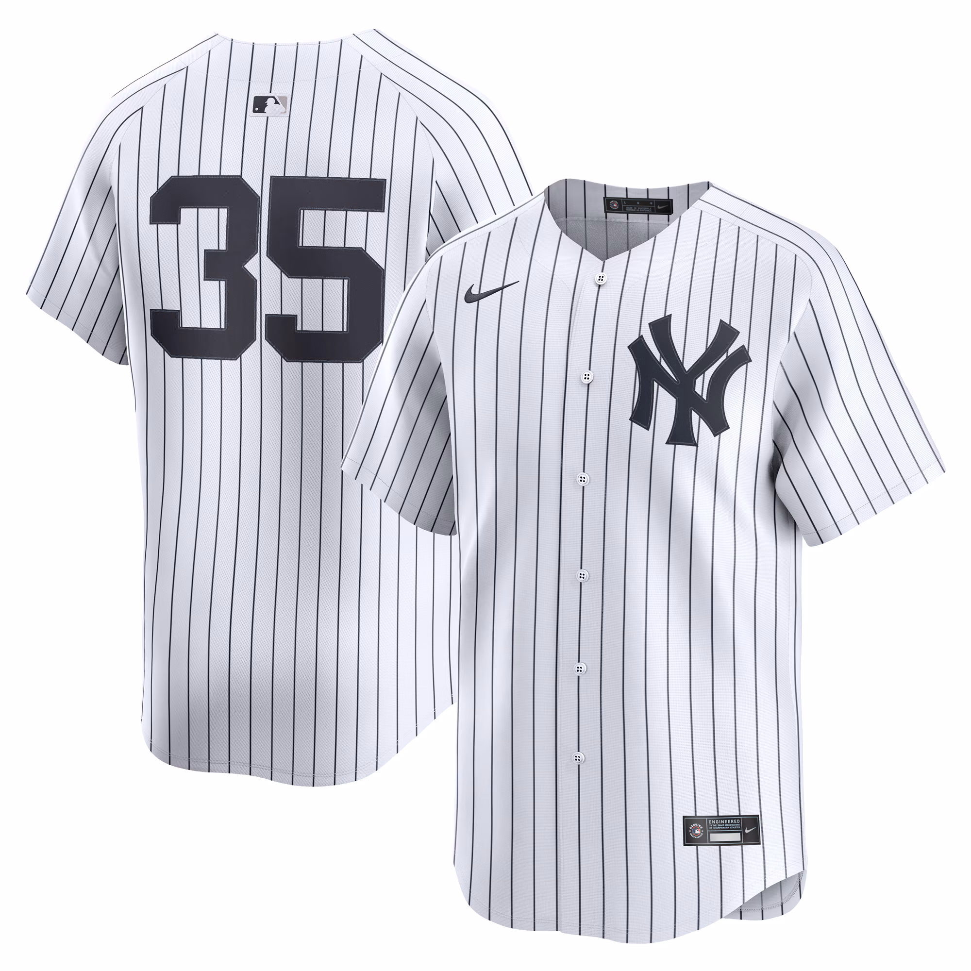 New York Yankees Cody Bellinger #35 White Home Limited Player Jersey